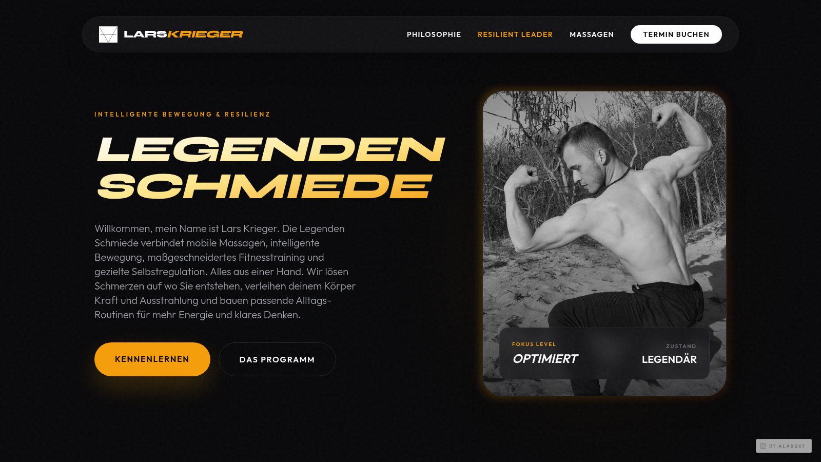 Vorschau der Website Legenden Schmiede