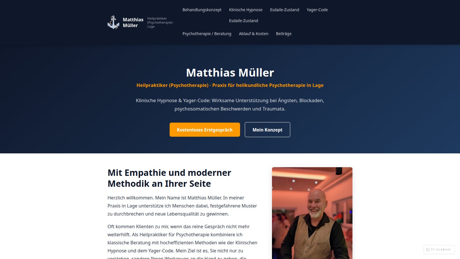 Vorschau der Website Praxis HPP Müller